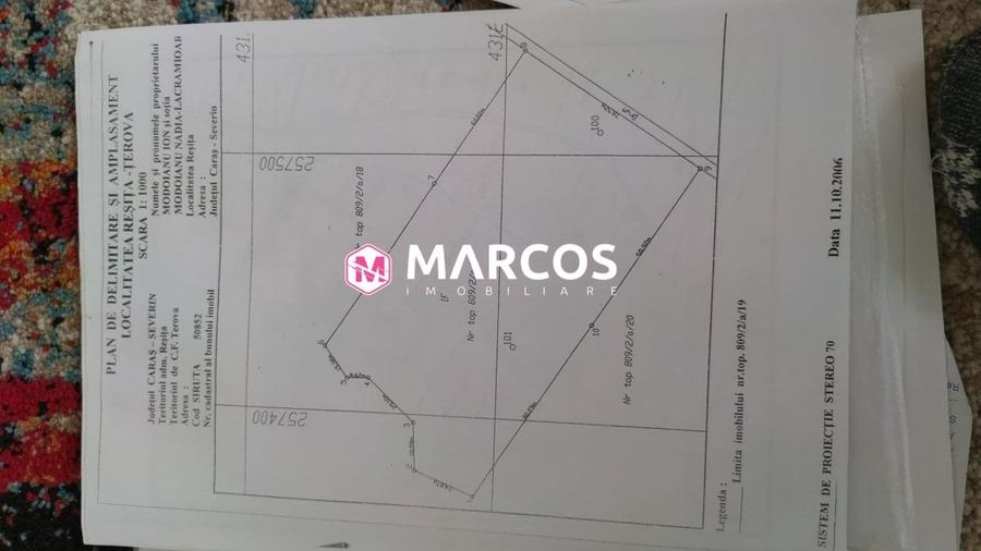 Teren Construcții extravilan de 2360 mp, în Calea Caransebeșului