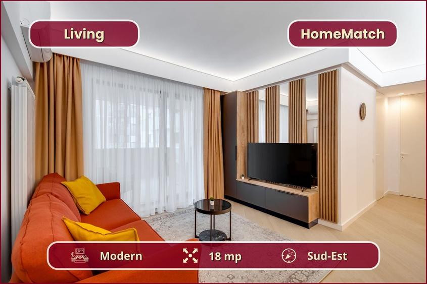 Apartament cu 3 camere decomandat, mobilat în Pipera — fotografia 2