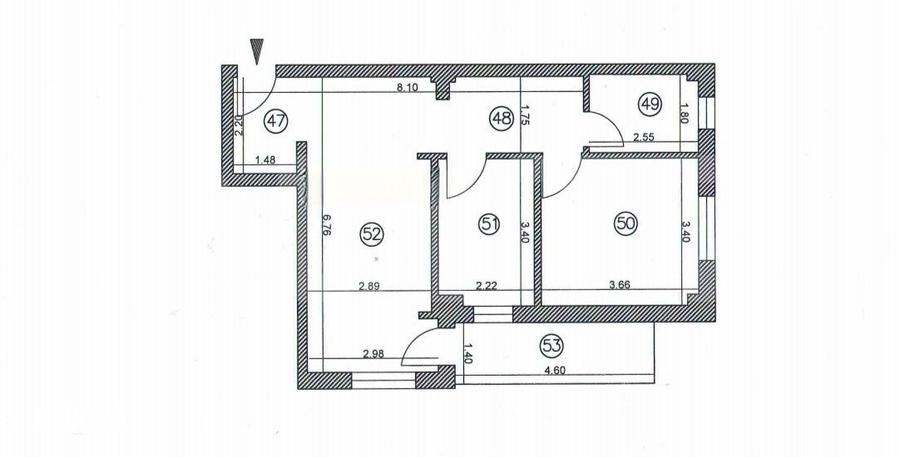 Apartament cu 2 camere în Obcini