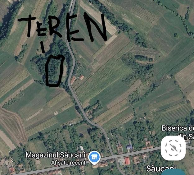 Teren de 2200 mp, în Săucani