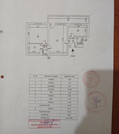 Apartament cu 2 camere semidecomandat în Câmpia Libertății