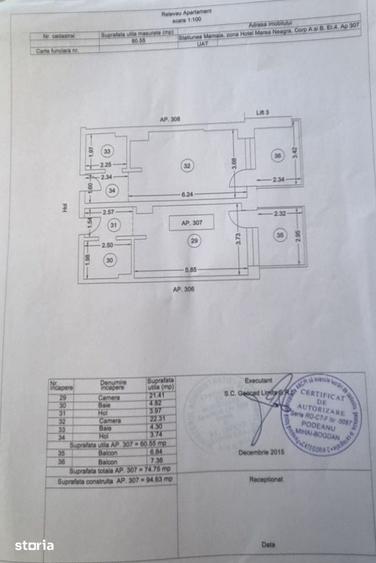 Apartament cu 2 camere în Nord