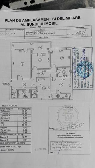 Apartament cu 4 camere decomandat în Central