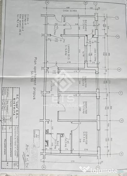 Apartament cu 4 camere semidecomandat în Central
