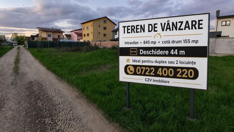 Teren Construcții intravilan de 1000 mp, în Domnești