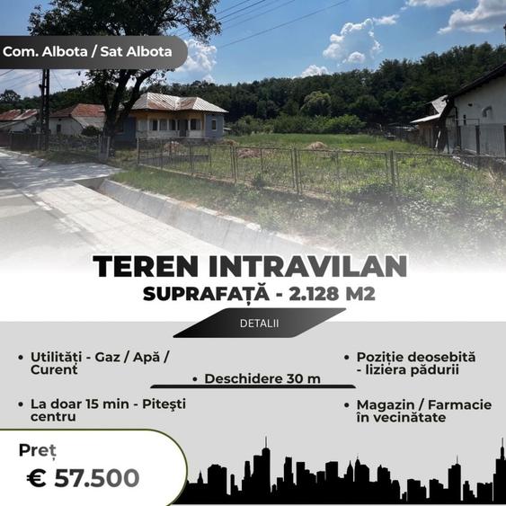Spațiu comercial, în Albota