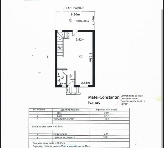 Casă individuală cu 3 camere cu Teren 240 Mp în Chiajna