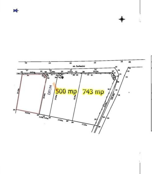 Teren Construcții intravilan de 743 mp, în Stupini