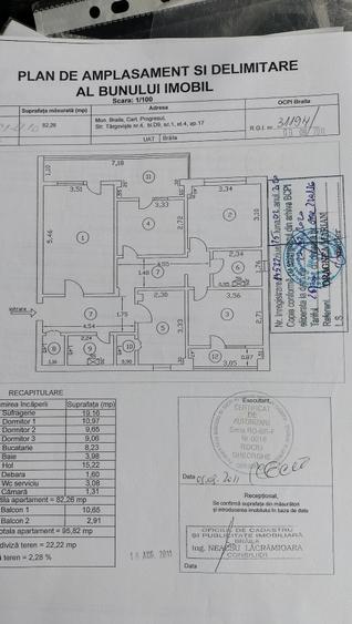 Apartament cu 4 camere decomandat în Central