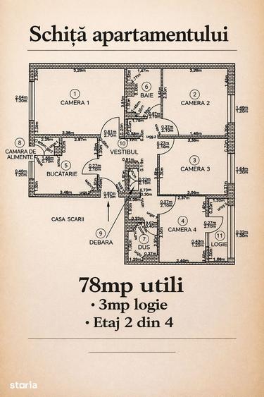 Apartament Decomandat - SU 78MP I Balcon I Etaj Intermediar - Manastur - 5