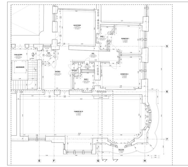 Apartament cu 4 camere decomandat, mobilat în Ultracentral