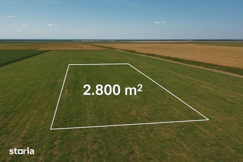 Teren de 2800 mp, în Daia Română