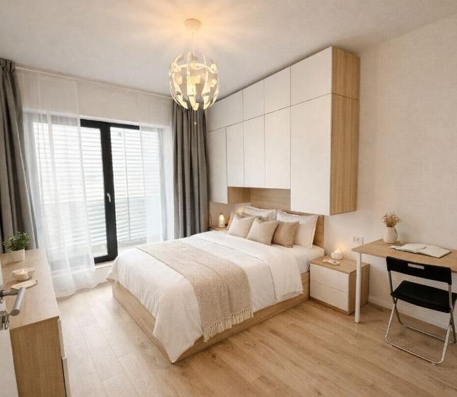 Apartament cu 2 camere semidecomandat, mobilat în Lujerului