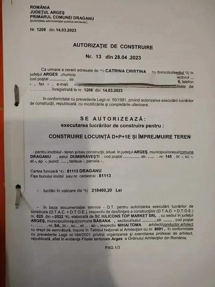 Teren de 1183 mp, în Drăganu