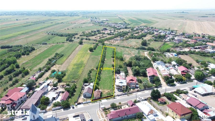 Teren de 4699 mp, în Milcovul