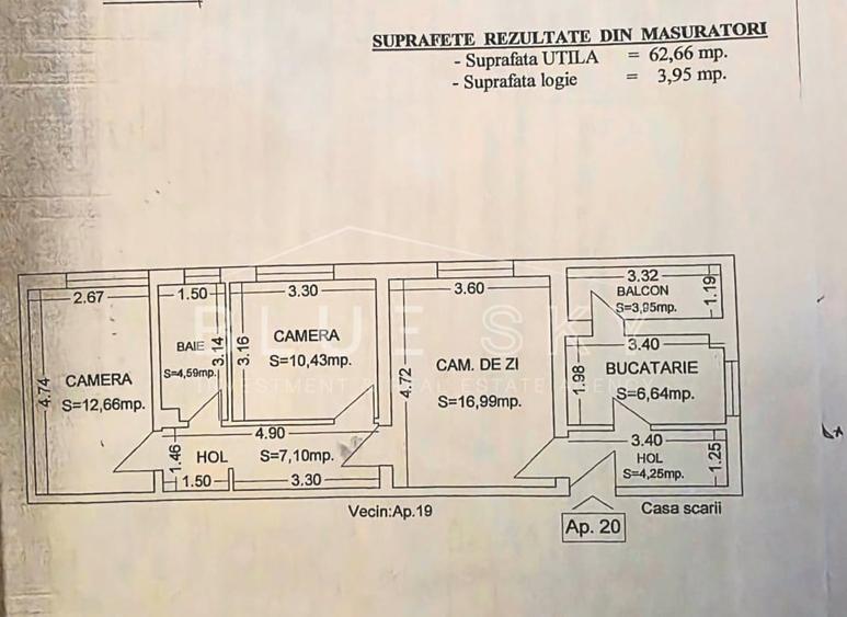 Apartament cu 3 camere semidecomandat în Tomis IV