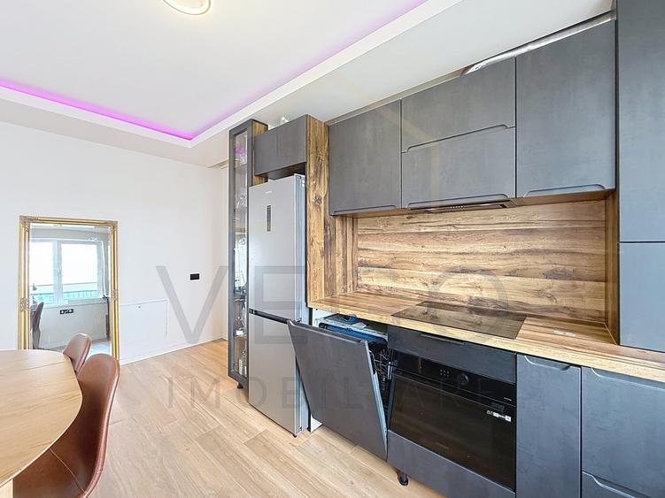 Apartament cu 2 camere semidecomandat, mobilat în Florești