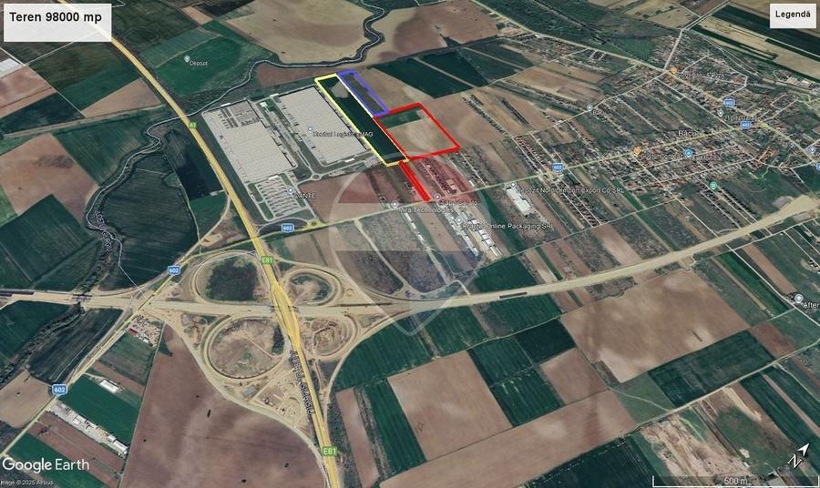 Teren Construcții intravilan de 98709 mp, în Bâcu