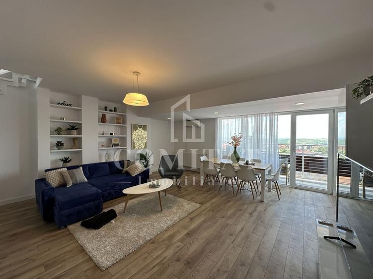Apartament cu 5 camere semidecomandat, mobilat în Bună Ziua