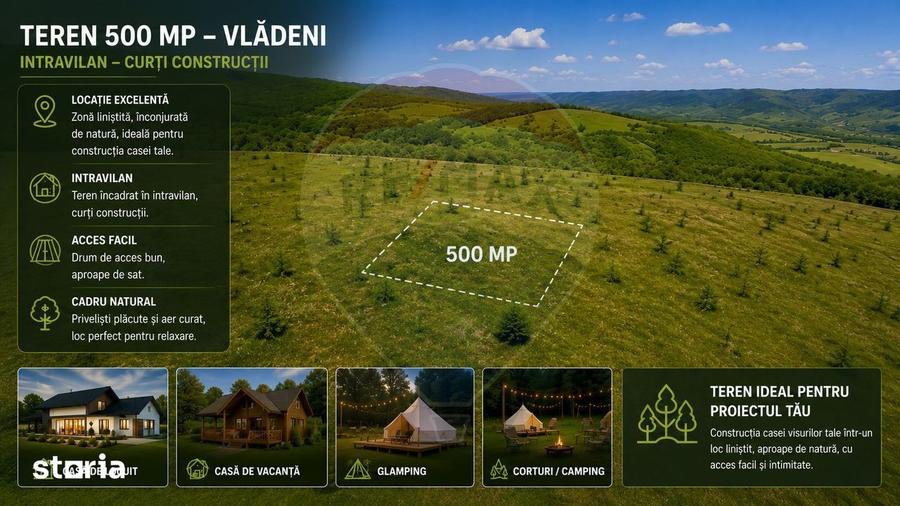 Teren de 500 mp, în Dumbrăvița