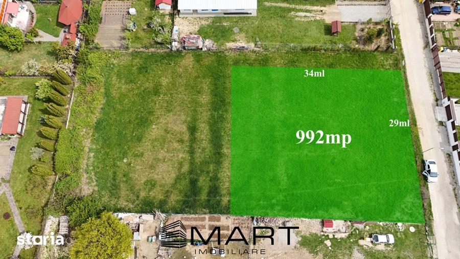 Teren de 992 mp, în Central