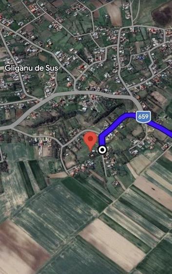 Teren de 6500 mp, în Gliganu de Sus