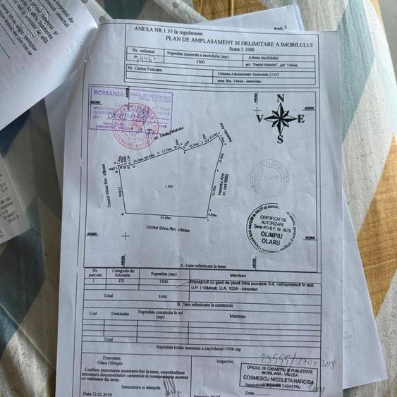 Teren de 3500 mp, în Dealul Malului