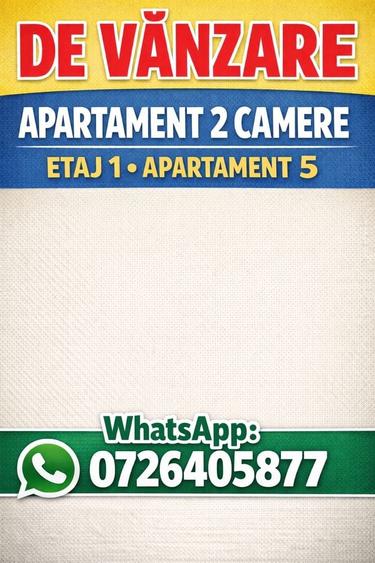 Apartament cu 2 camere nedecomandat în Exterior Vest