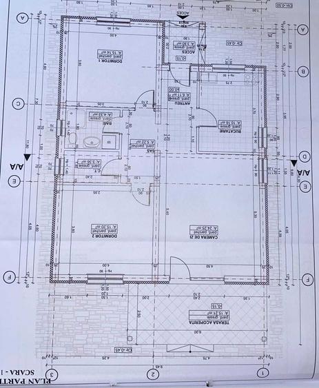 Casă cu 2 camere în Biharia