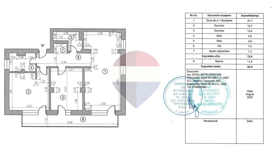 Apartament 3 camere parcare inclusa - Timpuri Noi - 1