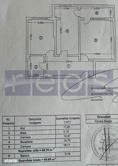 DE VANZARE 2 CAMERE DECOMANDAT | CARTIER LATIN | PARCARE | ETAJ 1 - 1