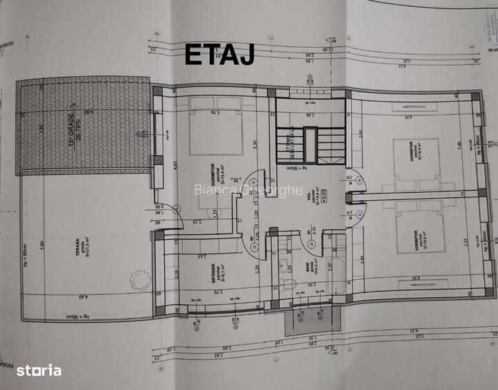 Casa noua singur in curte 160 mp P+E la rosu cu 500 mp teren Poplaca
