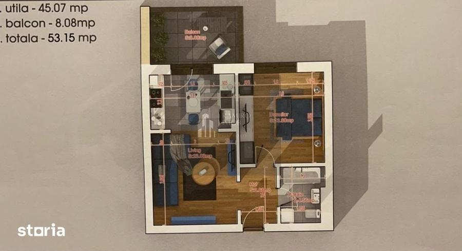 Apartament cu 2 camere decomandat în Cișmigiu