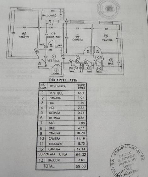 Apartament cu 3 camere decomandat în Drumul Taberei