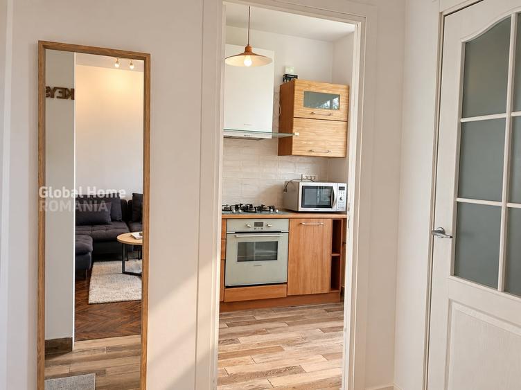 Apartament cu 2 camere semidecomandat, mobilat în Grivița