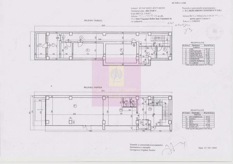 Spațiu comercial, de 568 mp, în Unirii