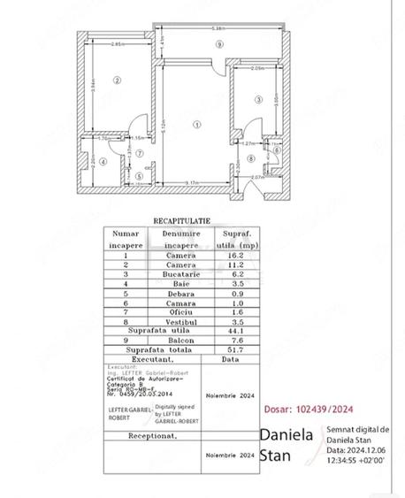 Apartament cu 2 camere semidecomandat, mobilat în Berceni