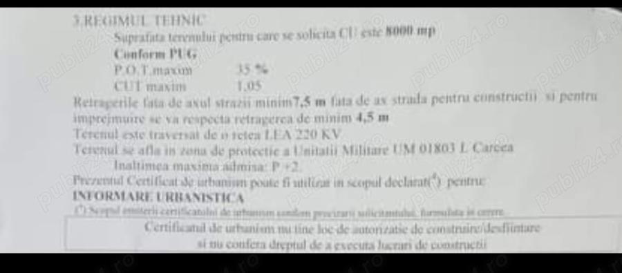 Teren de 8000 mp, în Șimnicu de Sus