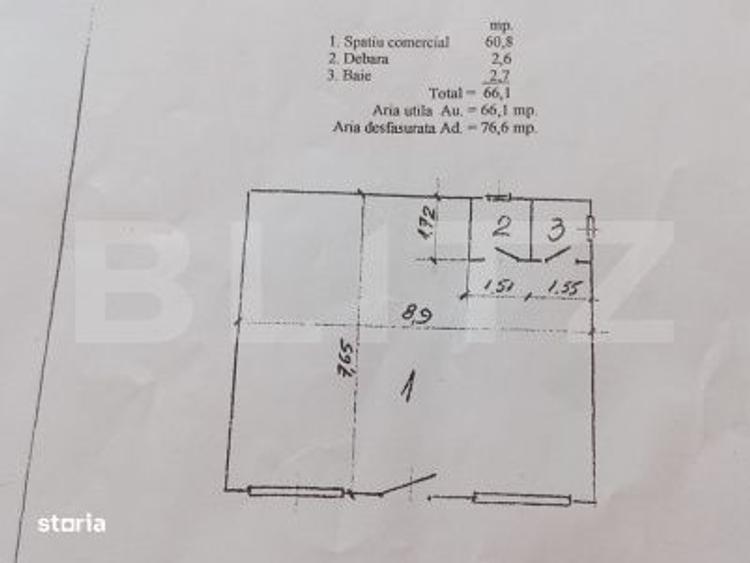 Spatiu comercial in Reghin 60 MP - 1