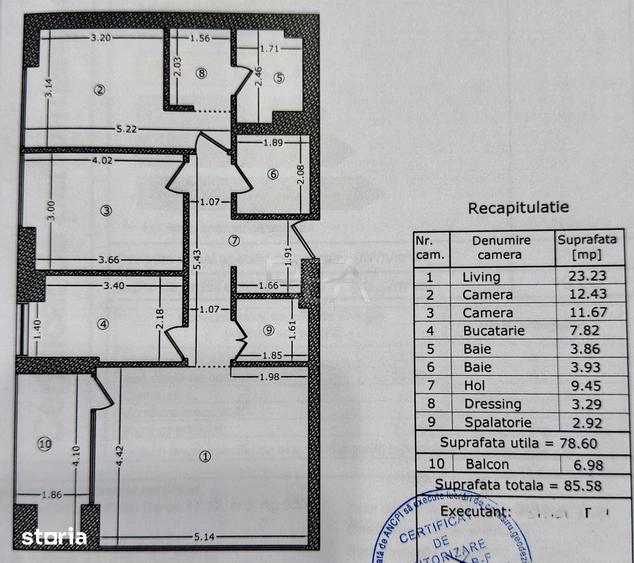 Apartament cu 3 camere decomandat în Gara de Nord