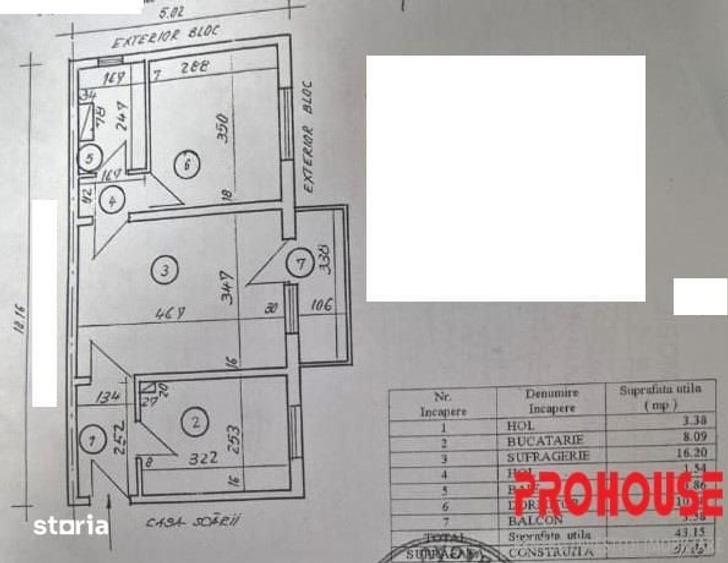 Apartament cu 2 camere semidecomandat în Gară