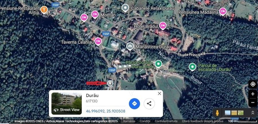 Garsonieră decomandată în Durău