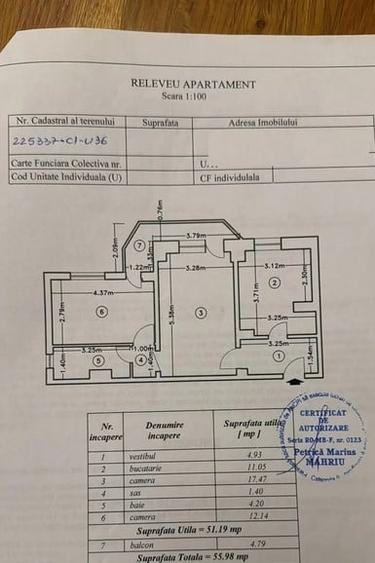 Apartament cu 2 camere semidecomandat, mobilat în Panduri