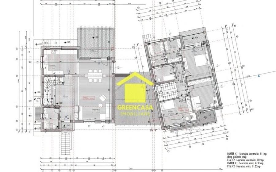Casă individuală cu 5 camere cu Garaj în Feleacu