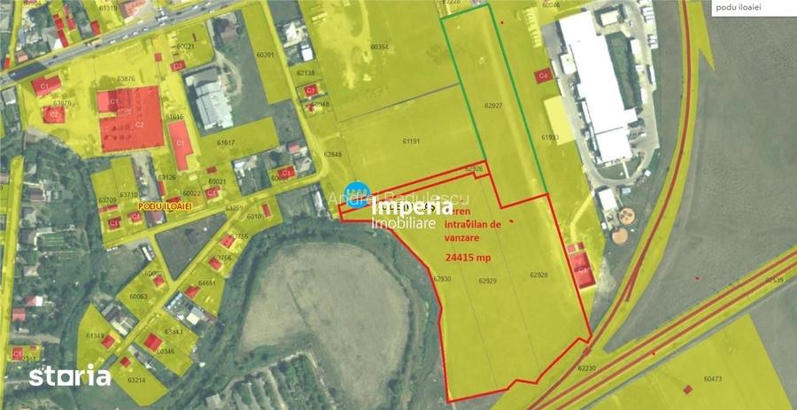 Teren intravilan de vanzare Podu Iloaiei,24415 mp