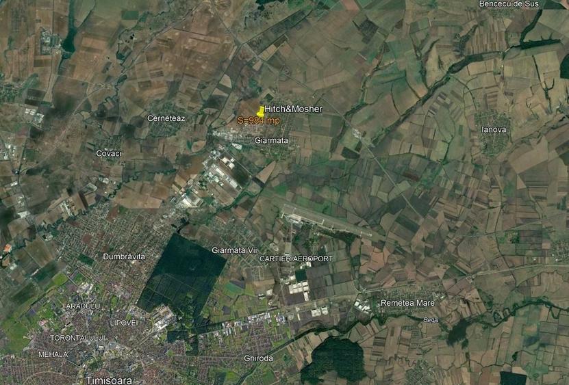 Teren Construcții intravilan de 984 mp, în Giarmata