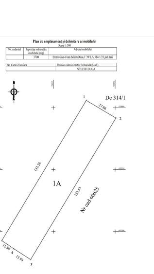 Teren de 3700 mp, în Schitu Duca