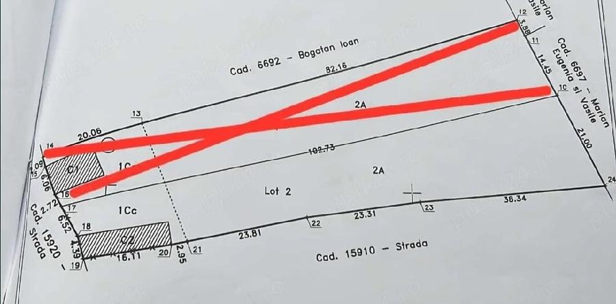 Teren de 1480 mp, în Vurpăr