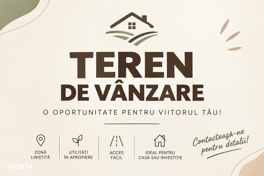 Teren de 468 mp, în Vânători