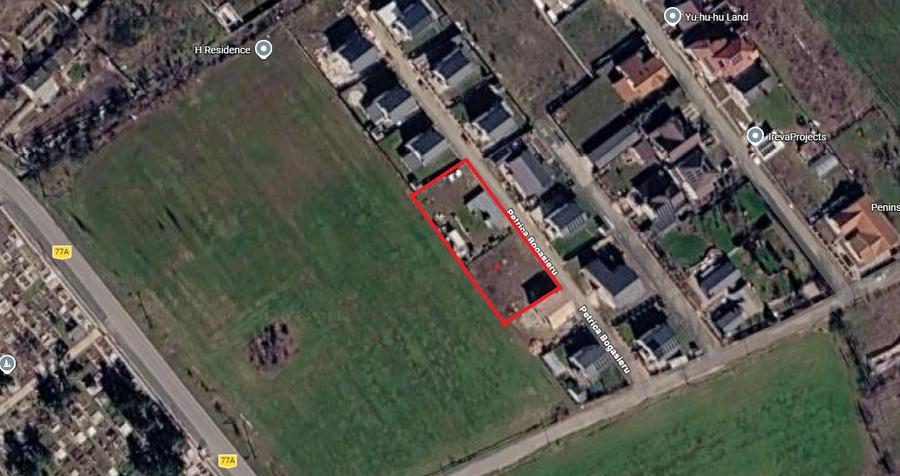 Teren Construcții intravilan de 1050 mp, în Samurcași
